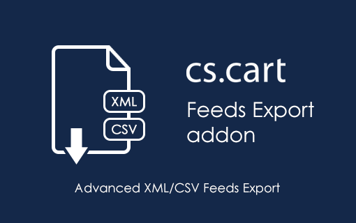 CS-Cart Advanced XML/CSV Feeds Export